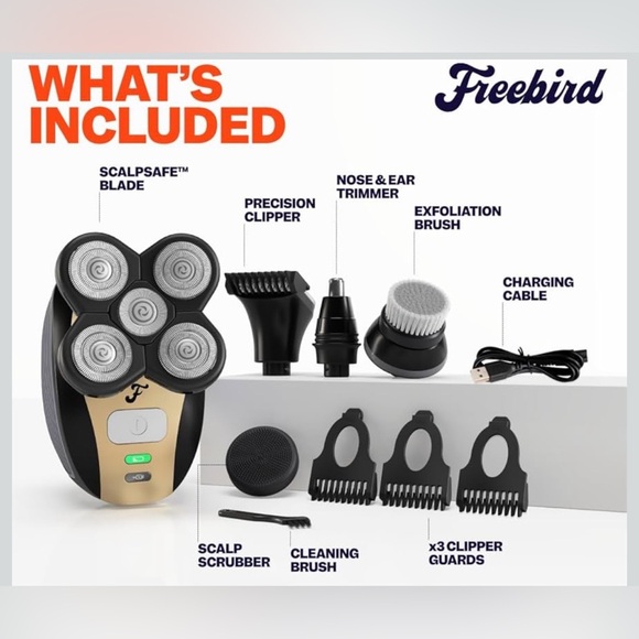 Freebird FlexSeries Electric Head & Body Hair Shaver - Picture 4 of 8